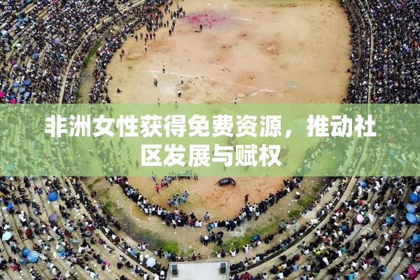 非洲女性获得免费资源，推动社区发展与赋权