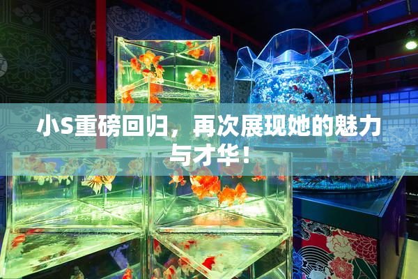 小S重磅回归，再次展现她的魅力与才华！