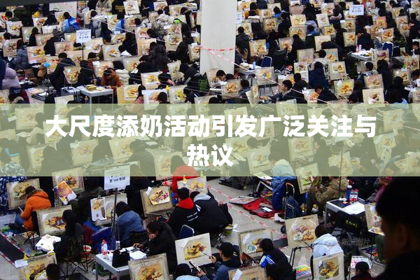 大尺度添奶活动引发广泛关注与热议