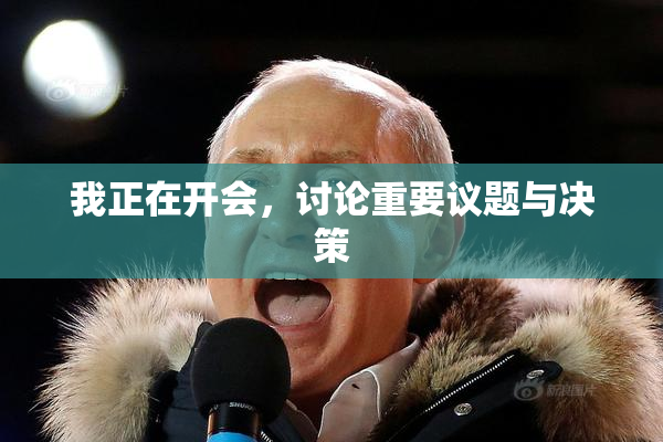 我正在开会，讨论重要议题与决策