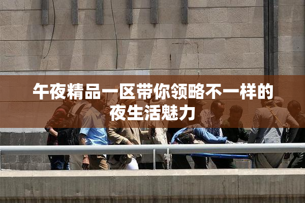 午夜精品一区带你领略不一样的夜生活魅力