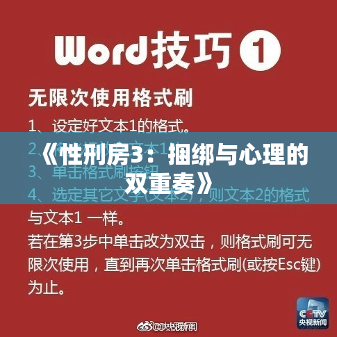 《性刑房3：捆绑与心理的双重奏》