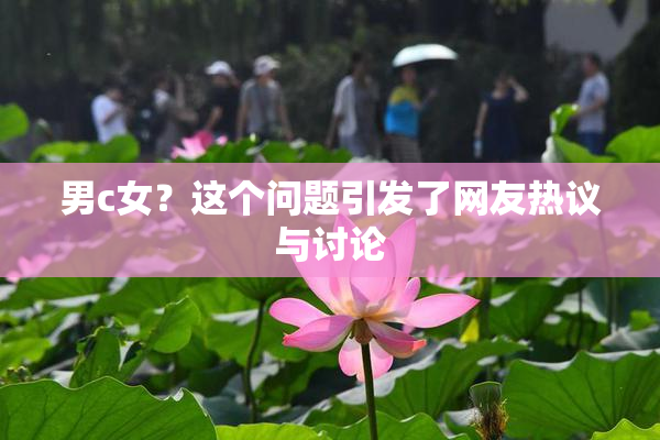 男c女？这个问题引发了网友热议与讨论