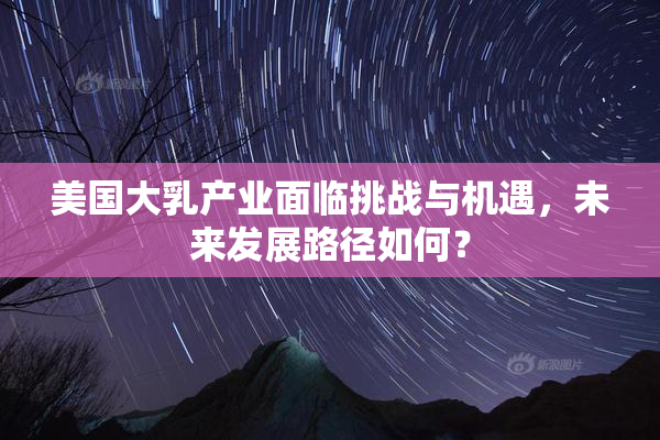 美国大乳产业面临挑战与机遇，未来发展路径如何？
