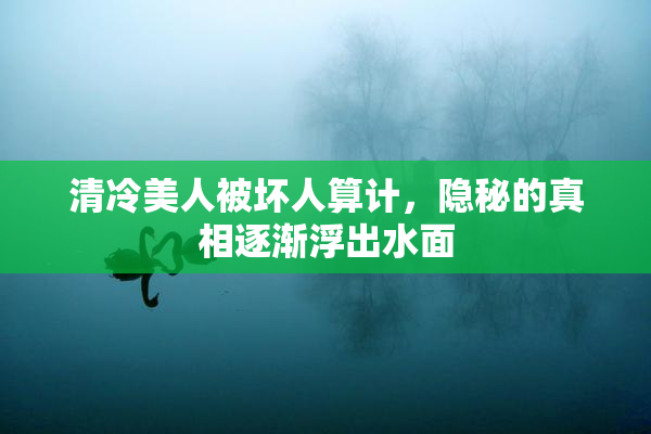 清冷美人被坏人算计，隐秘的真相逐渐浮出水面