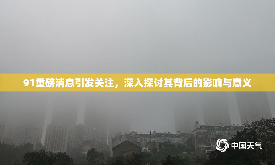 91重磅消息引发关注，深入探讨其背后的影响与意义