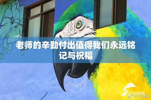 老师的辛勤付出值得我们永远铭记与祝福
