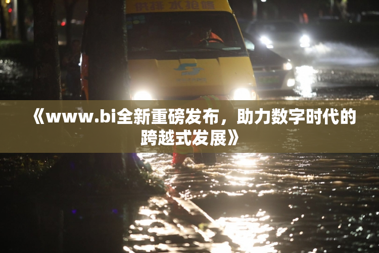 《www.bi全新重磅发布，助力数字时代的跨越式发展》