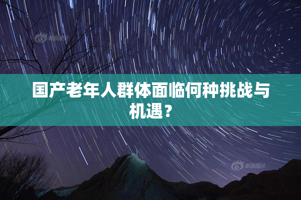 国产老年人群体面临何种挑战与机遇？