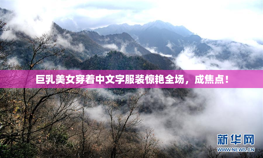 巨乳美女穿着中文字服装惊艳全场，成焦点！