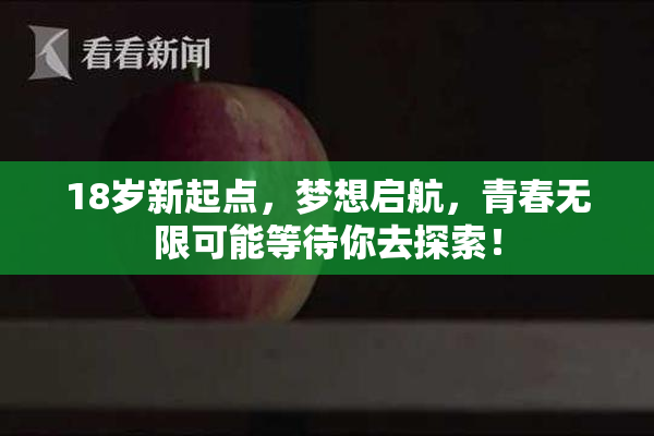 18岁新起点，梦想启航，青春无限可能等待你去探索！