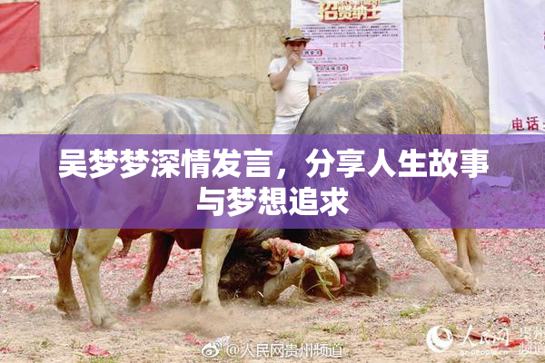 吴梦梦深情发言，分享人生故事与梦想追求