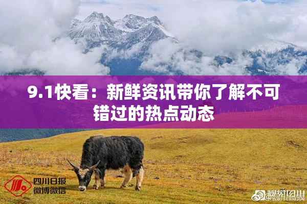 9.1快看：新鲜资讯带你了解不可错过的热点动态