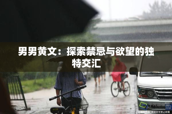 男男黄文：探索禁忌与欲望的独特交汇