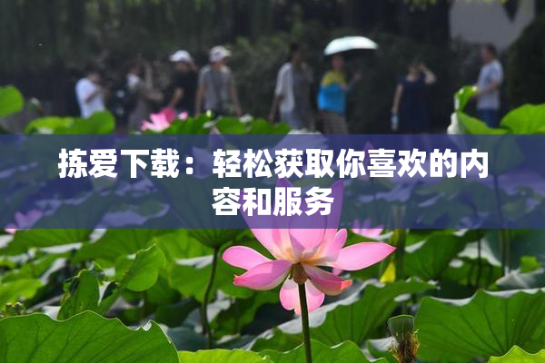 拣爱下载：轻松获取你喜欢的内容和服务