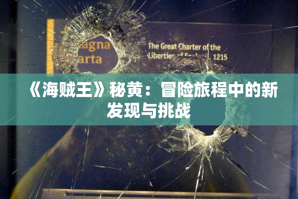 《海贼王》秘黄：冒险旅程中的新发现与挑战