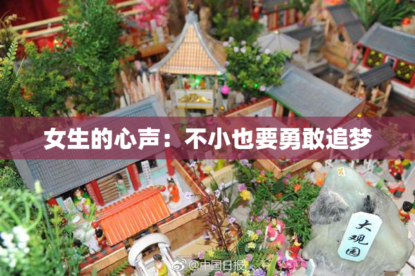 女生的心声：不小也要勇敢追梦
