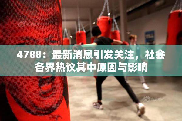 4788：最新消息引发关注，社会各界热议其中原因与影响