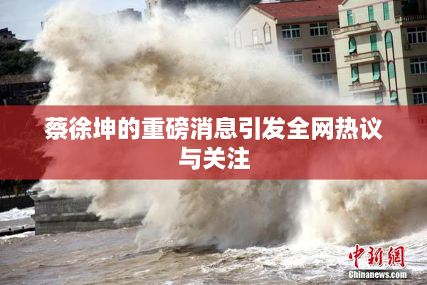 蔡徐坤的重磅消息引发全网热议与关注