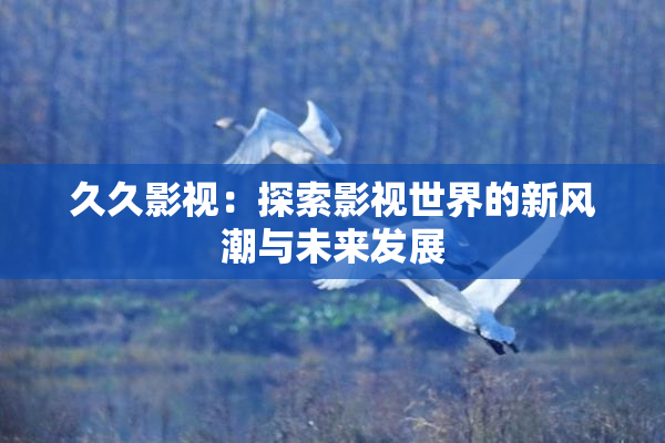 久久影视：探索影视世界的新风潮与未来发展