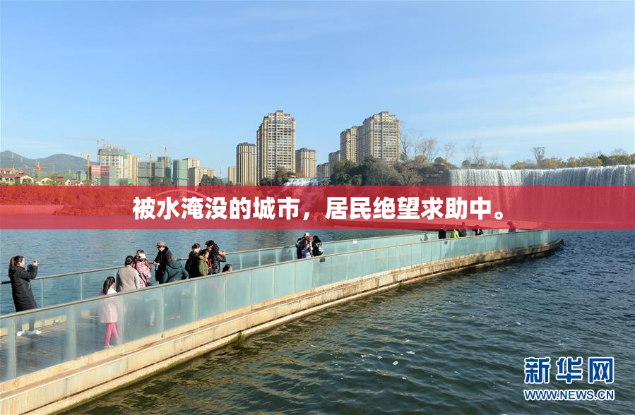 被水淹没的城市，居民绝望求助中。