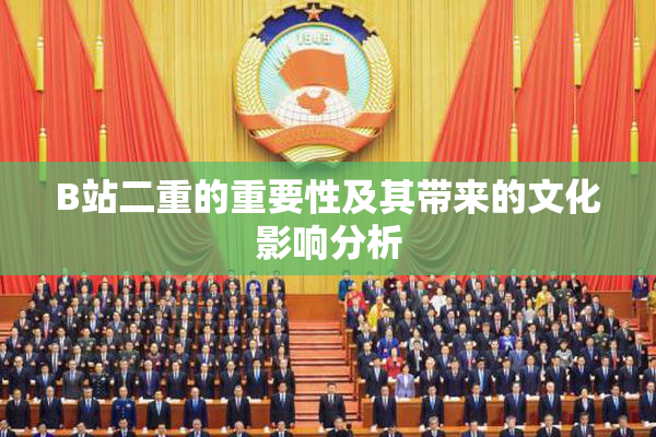 B站二重的重要性及其带来的文化影响分析