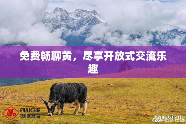 免费畅聊黄，尽享开放式交流乐趣