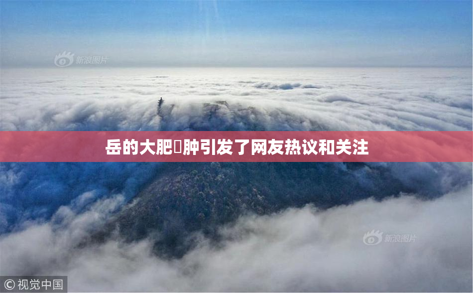 岳的大肥坹肿引发了网友热议和关注