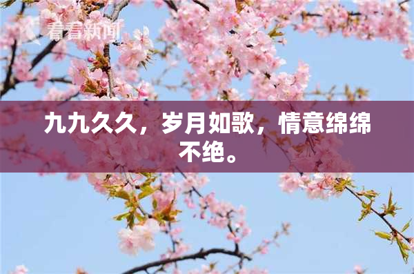 九九久久，岁月如歌，情意绵绵不绝。