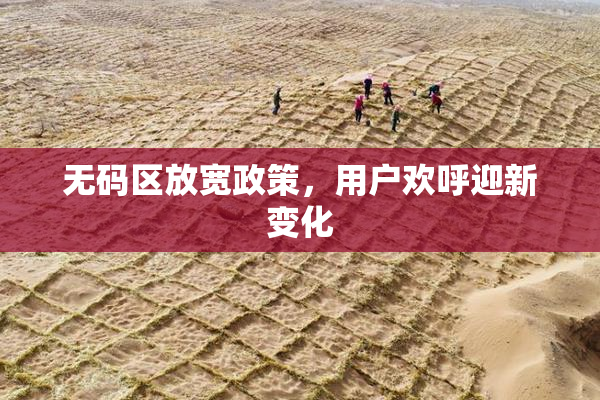 无码区放宽政策，用户欢呼迎新变化