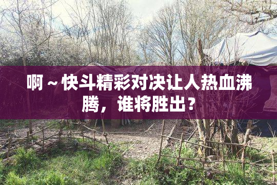 啊～快斗精彩对决让人热血沸腾，谁将胜出？