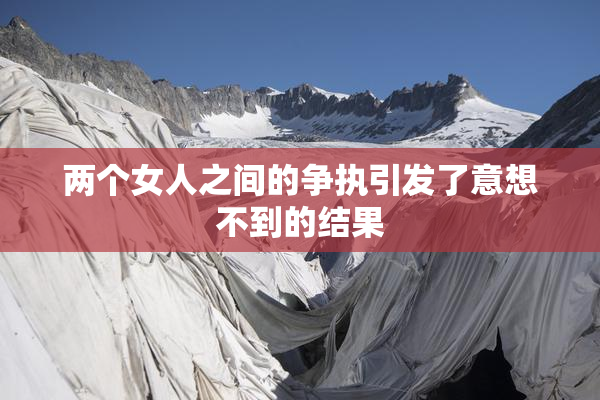 两个女人之间的争执引发了意想不到的结果