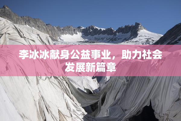 李冰冰献身公益事业，助力社会发展新篇章