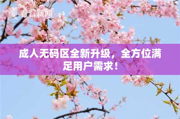 成人无码区全新升级，全方位满足用户需求！