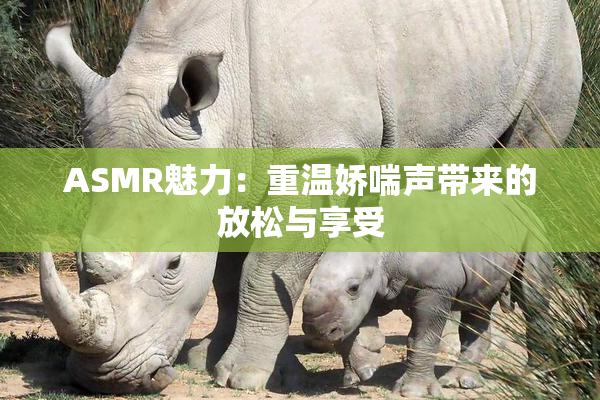 ASMR魅力：重温娇喘声带来的放松与享受