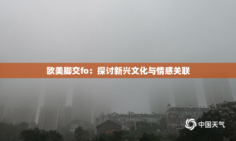 欧美脚交fo：探讨新兴文化与情感关联
