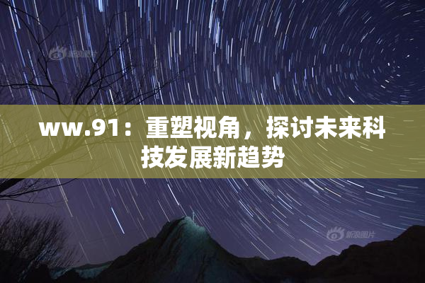ww.91：重塑视角，探讨未来科技发展新趋势
