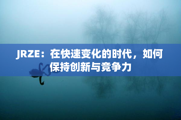 JRZE：在快速变化的时代，如何保持创新与竞争力
