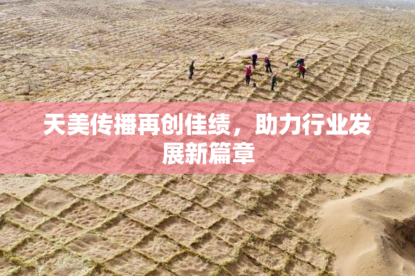 天美传播再创佳绩，助力行业发展新篇章