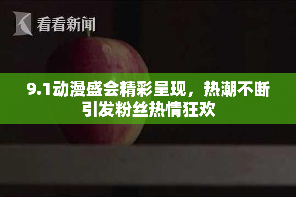 9.1动漫盛会精彩呈现，热潮不断引发粉丝热情狂欢