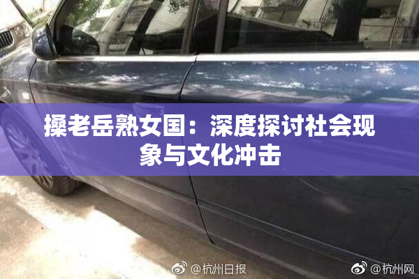 搡老岳熟女国：深度探讨社会现象与文化冲击