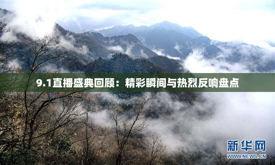 9.1直播盛典回顾：精彩瞬间与热烈反响盘点