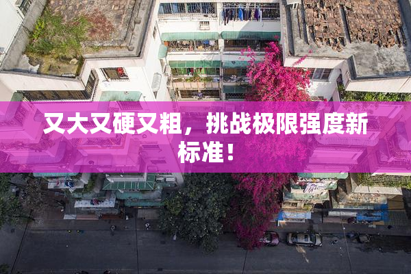 又大又硬又粗，挑战极限强度新标准！