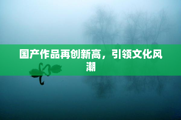 国产作品再创新高，引领文化风潮