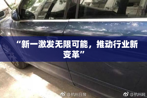 “新一激发无限可能，推动行业新变革”