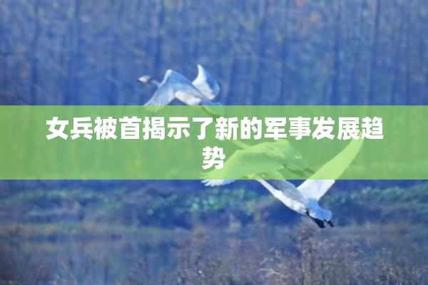 女兵被首揭示了新的军事发展趋势
