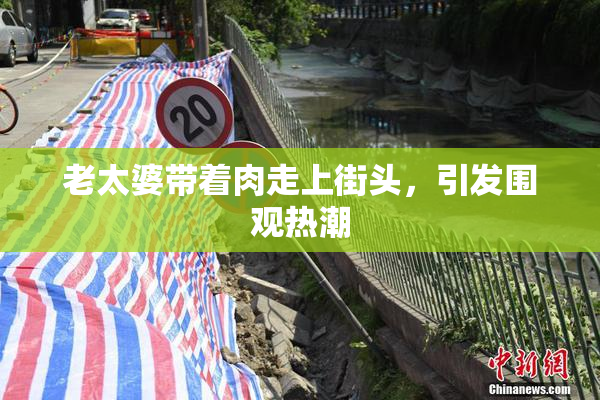 老太婆带着肉走上街头，引发围观热潮