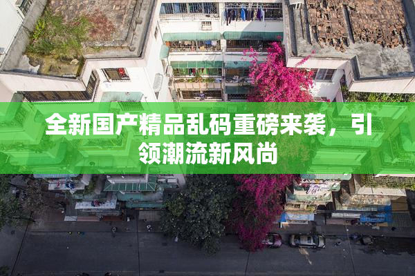全新国产精品乱码重磅来袭，引领潮流新风尚