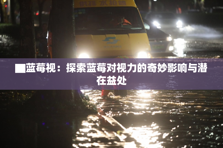 ▇蓝莓视：探索蓝莓对视力的奇妙影响与潜在益处