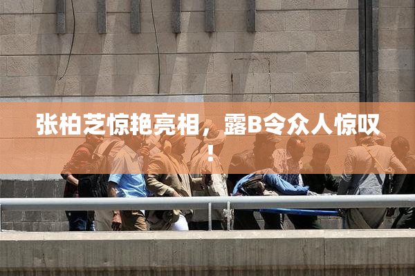 张柏芝惊艳亮相，露B令众人惊叹！